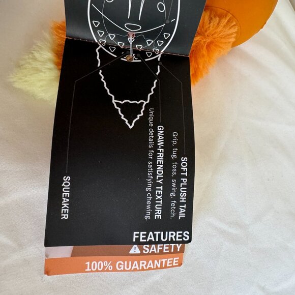 NWT, Bark Box Dog Toy FRANZ THE FOX, S/M - 0-50 lbs., Super Chewer, Orange - Picture 9 of 14